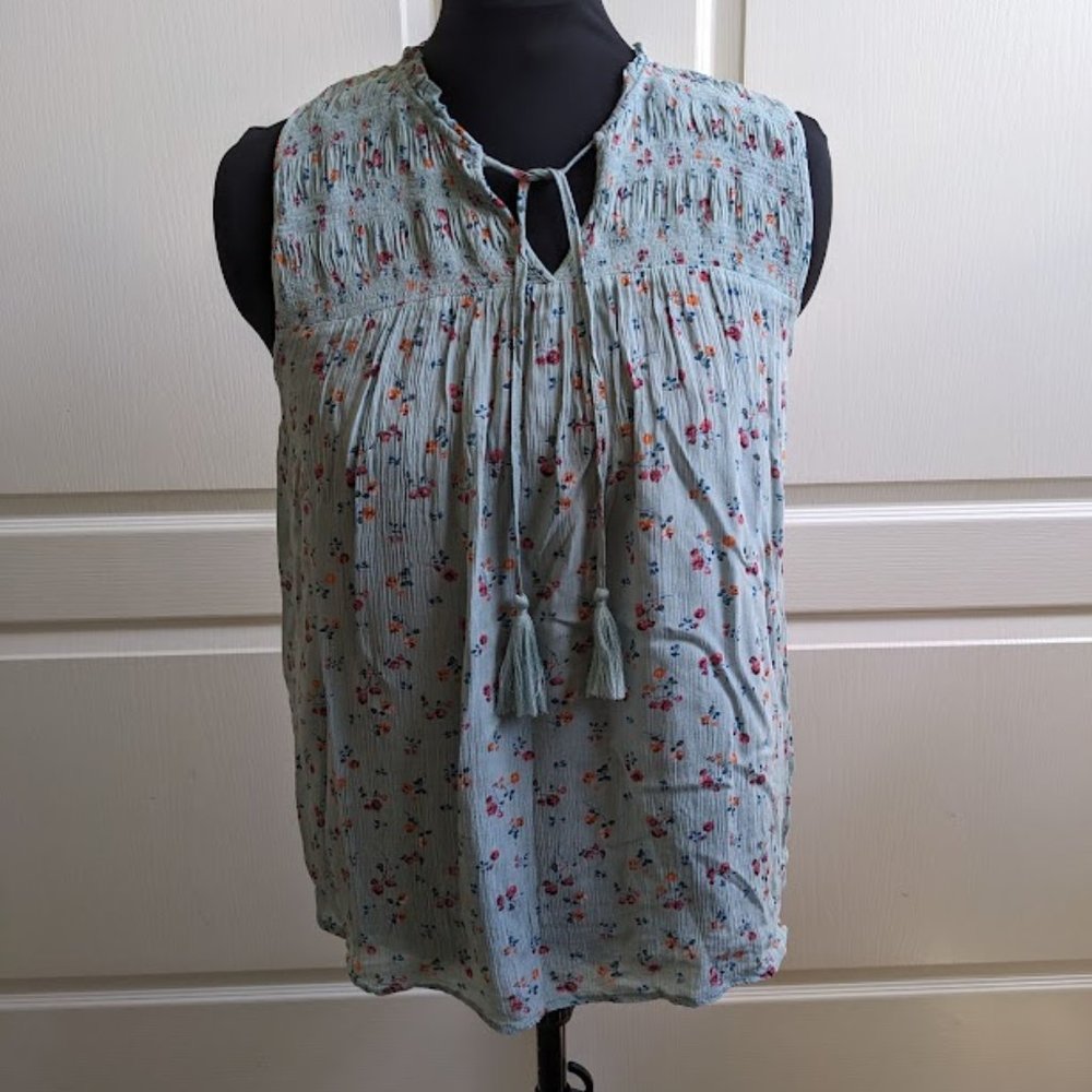 Rewind Top - casual flowy loose-fitting peasant swing tank top